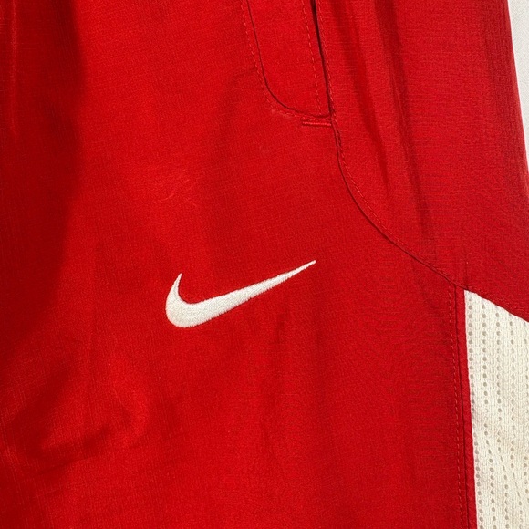 VINTAGE Nike Men’s Track Pants Red Windbreaker Y2K Baggy Lined 378252-658|  Sz L - Picture 5 of 13